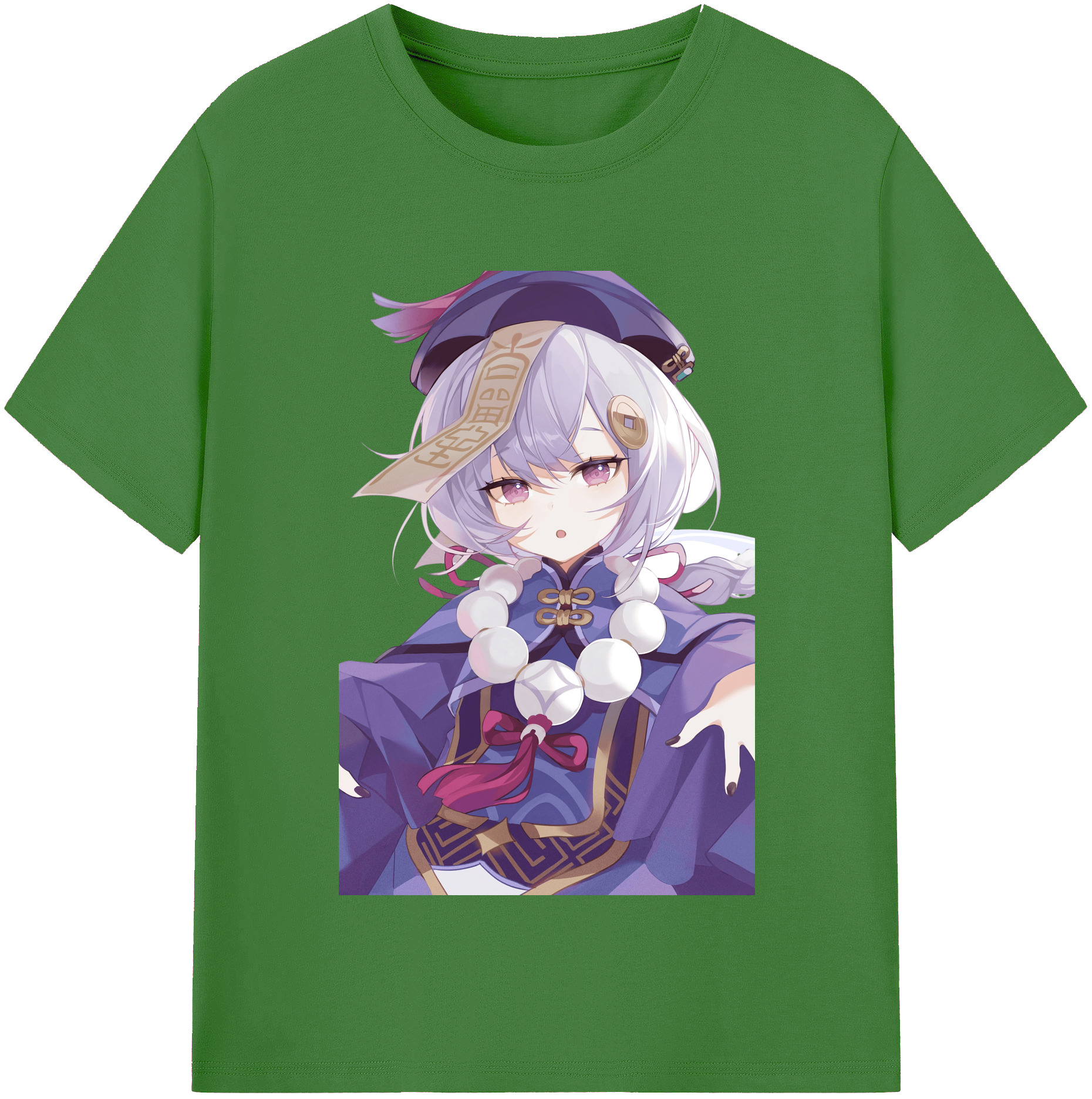 げんし神 七七 なな  genshin Nana レディースカジュアルプリントTシャツ（綿100％）